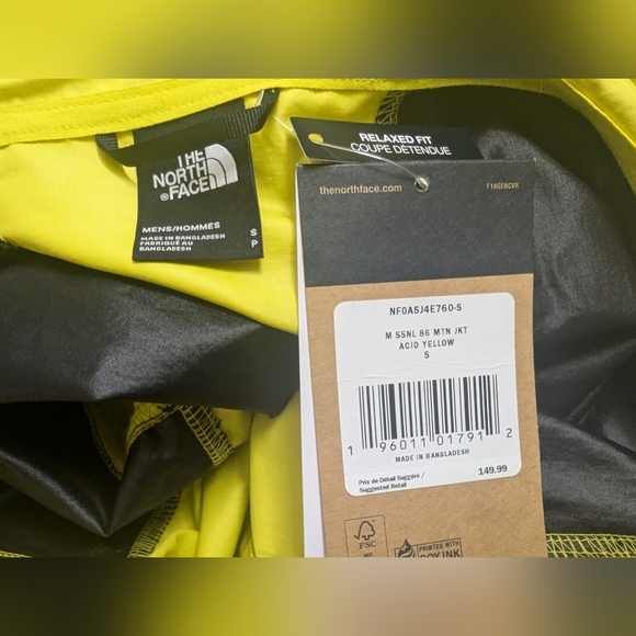 The North Face - Mens Windbreaker Wind Wall Jacket in size: Small - Picture 8 of 13